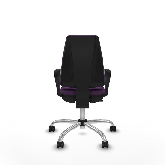 PIQUERAS Y CRESPO Silla de oficina Elche Morada con Brazos Fijos