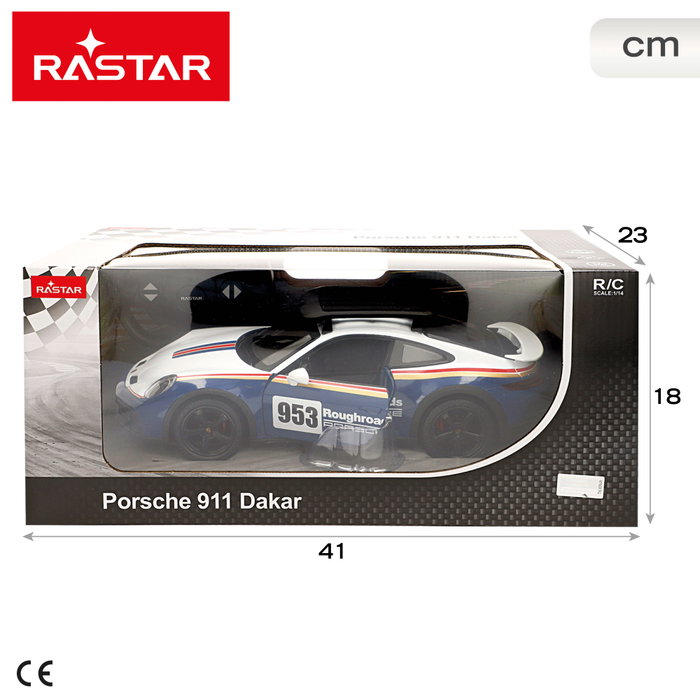 RASTAR Coche RC Porsche 9 escala 1:14