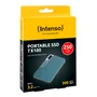 Intenso TX100 Disco Duro Externo SSD 250 GB, USB Tipo C 3.2 Gen 1, Velocidad Lectura/Escritura hasta 500 MB/s, Resistente a Golpes, Color Azul Gris