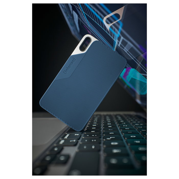 Intenso TX100 SSD Externo 250 GB USB Tipo C Azul/Gris Intenso TX100 SSD Externo 250 GB USB Tipo C Azul/Gris