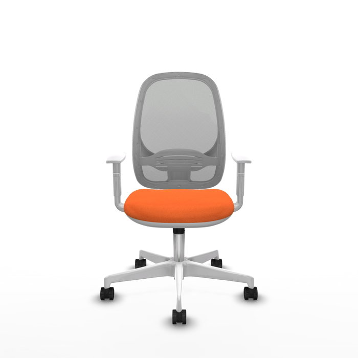 PIQUERAS Y CRESPO Silla de oficina Cilanco Naranja y Gris con mecanismo Sincro PIQUERAS Y CRESPO Silla de oficina Cilanco Naranja y Gris con mecanismo Sincro