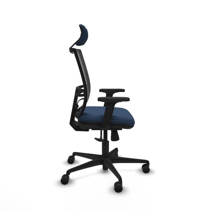 PIQUERAS Y CRESPO Silla de oficina Yunquera con mecanismo Sincro, Azul marino y Negro PIQUERAS Y CRESPO Silla de oficina Yunquera con mecanismo Sincro, Azul marino y Negro