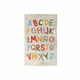 DKD Home Decor Alfombra de Algodón Abecedario Multicolor