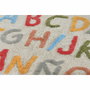 DKD Home Decor Alfombra de Algodón Abecedario Multicolor