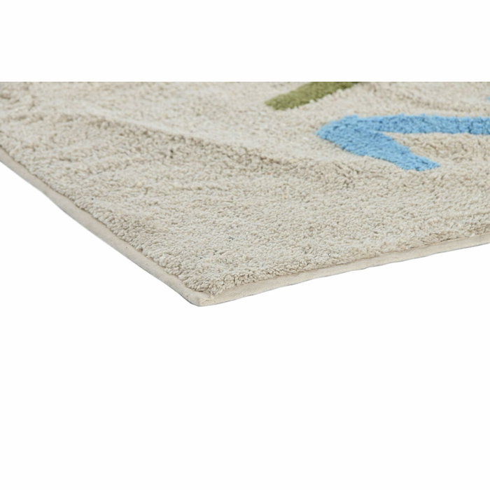 DKD Home Decor Alfombra de Algodón Abecedario Multicolor DKD Home Decor Alfombra de Algodón Abecedario Multicolor