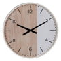 Ixia Reloj Decorativo de Madera Natural-Blanco 60 x 60 x 5,50 cm
