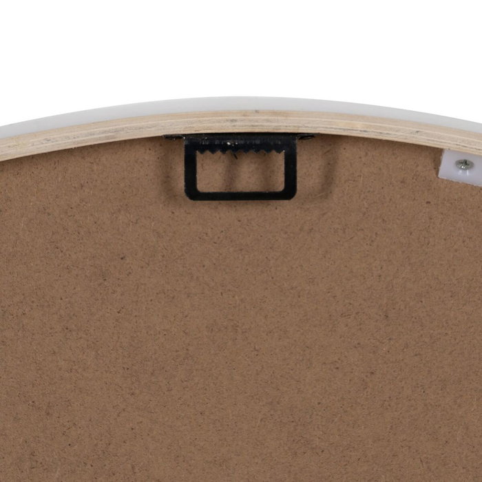 Ixia Reloj Decorativo de Madera Natural-Blanco 60 x 60 x 5,50 cm