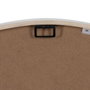 Ixia Reloj Decorativo de Madera Natural-Blanco 60 x 60 x 5,50 cm