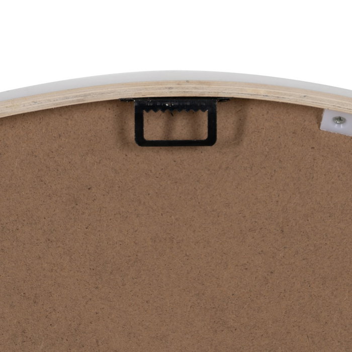 Reloj Natural-Blanco Madera Decoración 60 X 60 X 5,50 cm