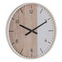 Reloj Natural-Blanco Madera Decoración 60 X 60 X 5,50 cm