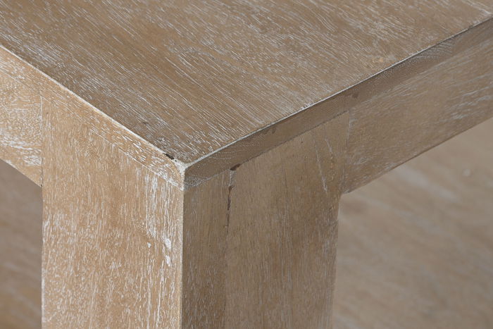 DKD Home Decor Mesa Centro Urban Natural Madera Maciza 120 x 58 x 45 cm