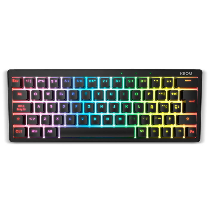 Krom Kreator Teclado Mecánico Gaming 60% RGB Negro Krom Kreator Teclado Mecánico Gaming 60% RGB Negro