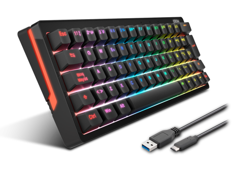 Krom Kreator Teclado Mecánico Gaming 60% Negro Krom Kreator Teclado Mecánico Gaming 60% Negro