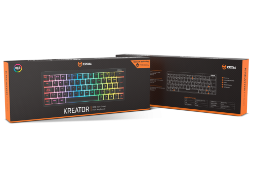 Krom Kreator Teclado Mecánico Gaming 60% Negro Krom Kreator Teclado Mecánico Gaming 60% Negro
