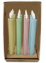 DKD Home Decor Vela LED Cera Parafina Amarillo Rosa Verde Azul 2 x 2 x 24 cm (12 Unidades)