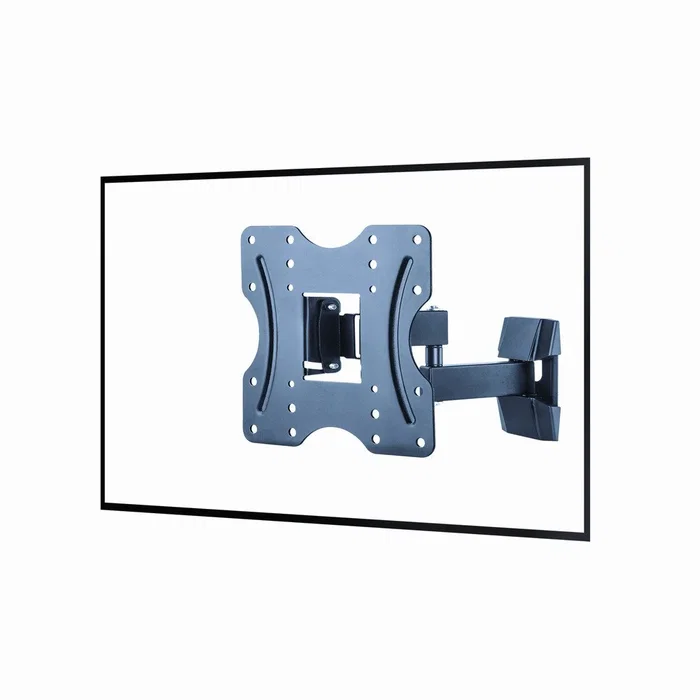 Gembird WM-42ST-01 Soporte de Pared para TV Móvil, 106.7 cm (42") Negro, Compatible VESA 200x200, 20 kg, Giro 180°, Inclinación