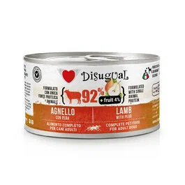 Disugual Fruit Dog Cordero Pera Alimento Húmedo para Perros 12 Latas x 150 gr