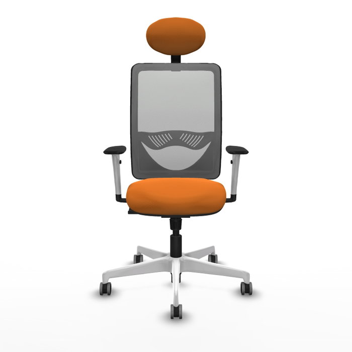 PIQUERAS Y CRESPO Silla de oficina Zulema Naranja y Gris PIQUERAS Y CRESPO Silla de oficina Zulema Naranja y Gris