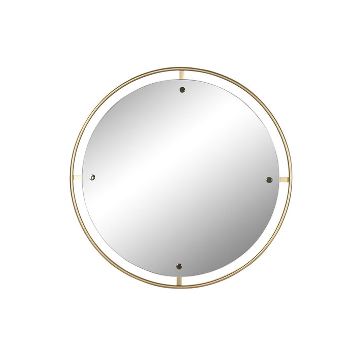 DKD Home Decor Espejo de Hierro y Cristal Dorado 90x90 cm DKD Home Decor Espejo de Hierro y Cristal Dorado 90x90 cm
