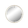 DKD Home Decor Espejo de Hierro y Cristal Dorado 90x90 cm