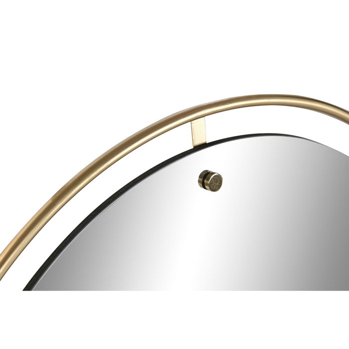 DKD Home Decor Espejo de Hierro y Cristal Dorado 90x90 cm DKD Home Decor Espejo de Hierro y Cristal Dorado 90x90 cm