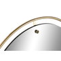DKD Home Decor Espejo de Hierro y Cristal Dorado 90x90 cm