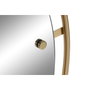 DKD Home Decor Espejo de Hierro y Cristal Dorado 90x90 cm