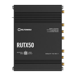 Teltonika RUTX50 Router Industrial 5G Modem Dual SIM eSIM, WiFi 5 Doble Banda 867 Mbps, 5 Puertos Gigabit, -40 a 75°C