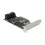 DeLOCK 90396 Tarjeta con 4 Puertos SATA y 1 Ranura M.2 Key B Low Profile