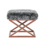 Atelier Del Sofa Puff Cobre y Gris 50x42x40 cm