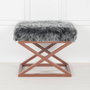 Atelier Del Sofa Puff Cobre y Gris 50x42x40 cm