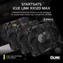 Corsair iCUE LINK RX120 Max Kit de Triple Ventilador de 120 mm
