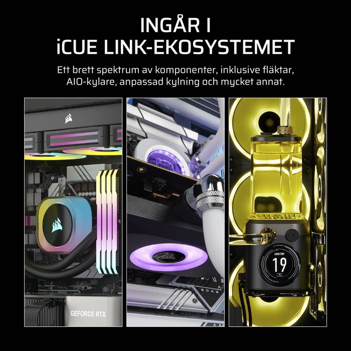 Corsair iCUE LINK RX120 Max Kit de Triple Ventilador de 120 mm