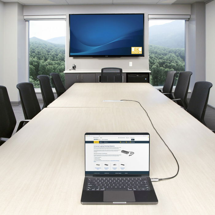 Cable HDMI Startech 8K-A-50F-HDMI-CABLE Negro Plateado 15,2 m Cable HDMI Startech 8K-A-50F-HDMI-CABLE Negro Plateado 15,2 m