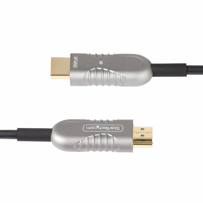 Cable HDMI Startech 8K-A-50F-HDMI-CABLE Negro Plateado 15,2 m Cable HDMI Startech 8K-A-50F-HDMI-CABLE Negro Plateado 15,2 m