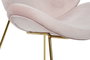 DKD Home Decor Silla Glam Rosa Palo Terciopelo Dorado 63 x 57 x 73 cm (2 Unidades)
