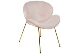 DKD Home Decor Silla Glam Rosa Palo Terciopelo Dorado 63 x 57 x 73 cm (2 Unidades)