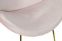 DKD Home Decor Silla Glam Rosa Palo Terciopelo Dorado 63 x 57 x 73 cm (2 Unidades)