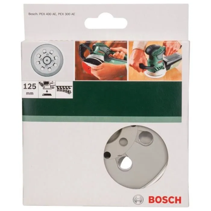 Bosch PEX 300/400 AE Placa Lijadora Flexible PEX 300/400 AE - Almohadilla de lijado suave para trabajos de lijado estándar. Mejor abrasión y buena calidad superficial. Uso universal
