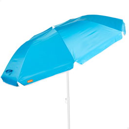 Aktive Sombrilla de playa plegable azul de 180 cm
