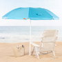 Aktive Sombrilla de playa plegable azul de 180 cm