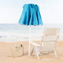 Aktive Sombrilla de playa plegable azul de 180 cm