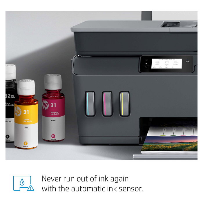 HP Smart Tank Plus 570 Impresora Multifunción 3en1 A4 Color con Tanque de Tinta Inalámbrica WiFi Bluetooth y Alimentador Automático (ADF)