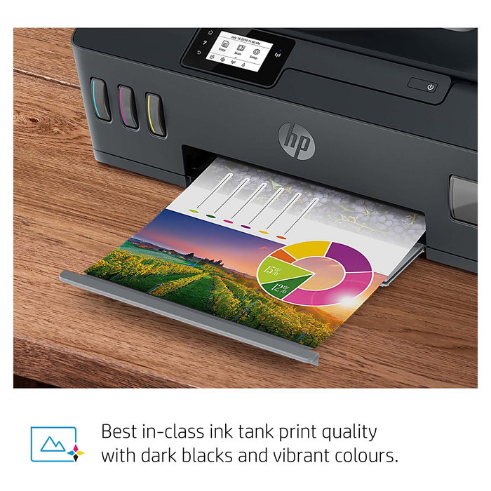 HP Smart Tank Plus 570 Impresora Multifunción 3en1 A4 Color con Tanque de Tinta Inalámbrica WiFi Bluetooth y Alimentador Automático (ADF)