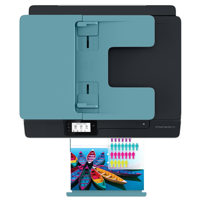 HP Smart Tank Plus 570 Impresora Multifunción 3en1 A4 Color con Tanque de Tinta Inalámbrica WiFi Bluetooth y Alimentador Automático (ADF)
