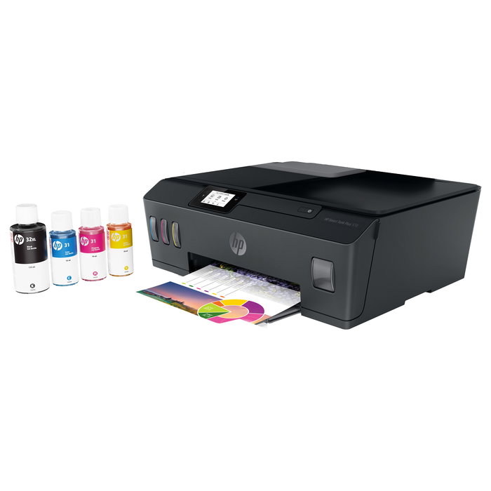 HP Smart Tank Plus 570 Impresora Multifunción 3en1 A4 Color con Tanque de Tinta Inalámbrica WiFi Bluetooth y Alimentador Automático (ADF)