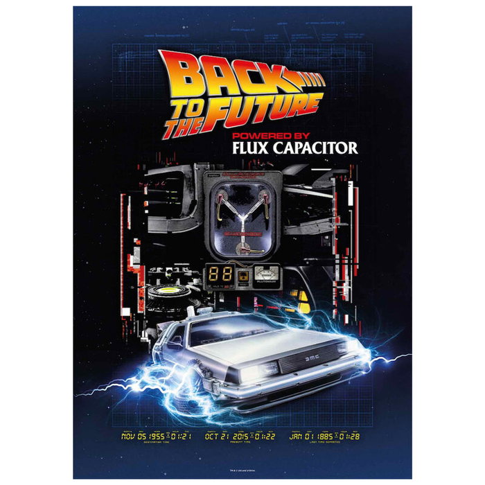 SD Toys Puzzle Powered by Flux Capacitor Regreso al Futuro 1000 piezas