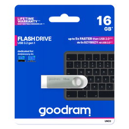 GOODRAM UNO3 16GB USB 3.2 Gen 1 Plata