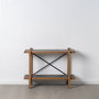 Estantería Negro-Natural Madera / Metal 107 X 40 X 80 cm