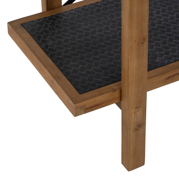 Estantería Negro-Natural Madera / Metal 107 X 40 X 80 cm